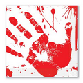 Bloody Handprint Luncheon Napkins